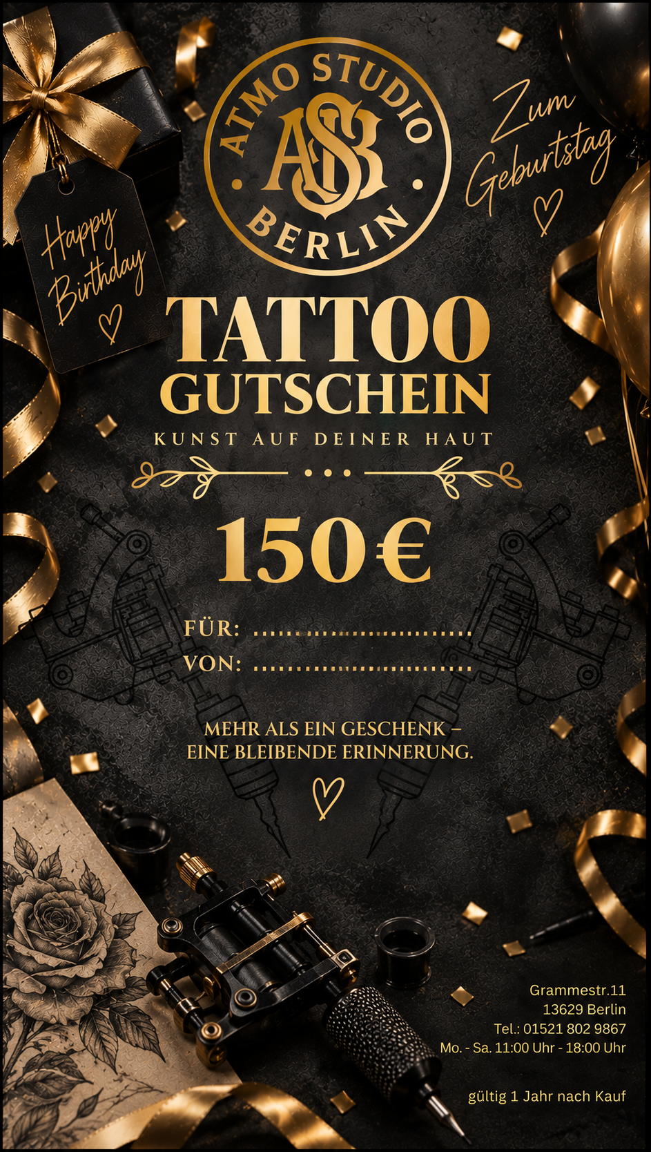 Geschenkidee Geburtstag 150