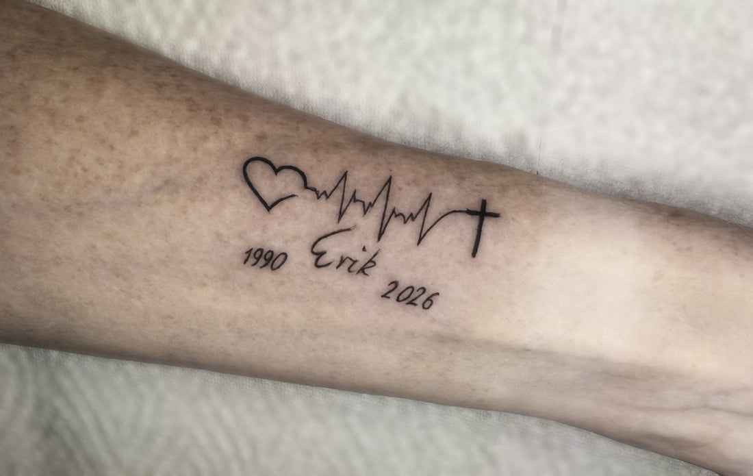 Kleines Fine Line Tattoo am Unterarm in einem professionellen Tattoo Studio Berlin