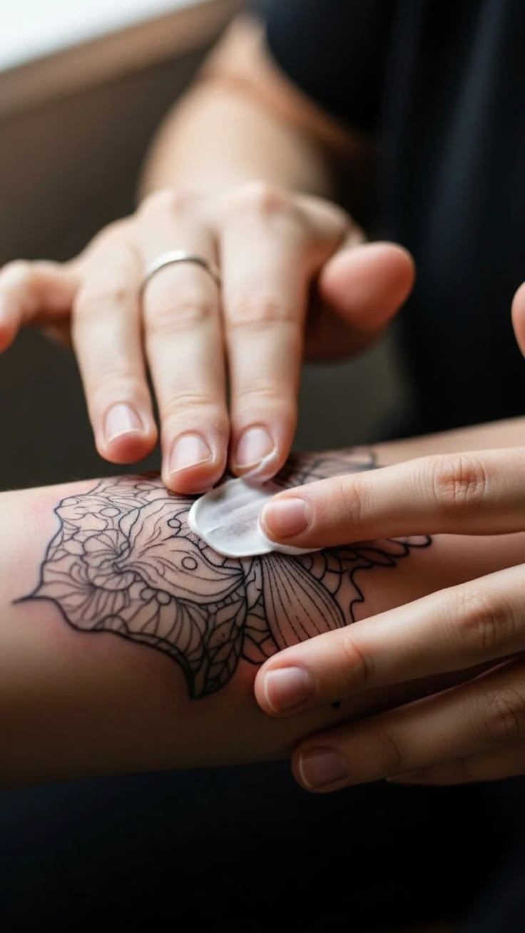 Tattoo Artist bei der Tattoo Pflege Beratung in Berlin Spandau