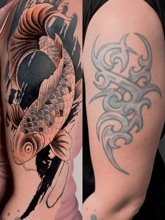 Cover-up Tattoo Berlin – altes Tattoo überstechen lassen in Atmo Studio Berlin