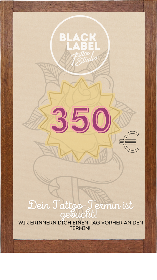 Halbtägiger Tattoo-Termin(350)