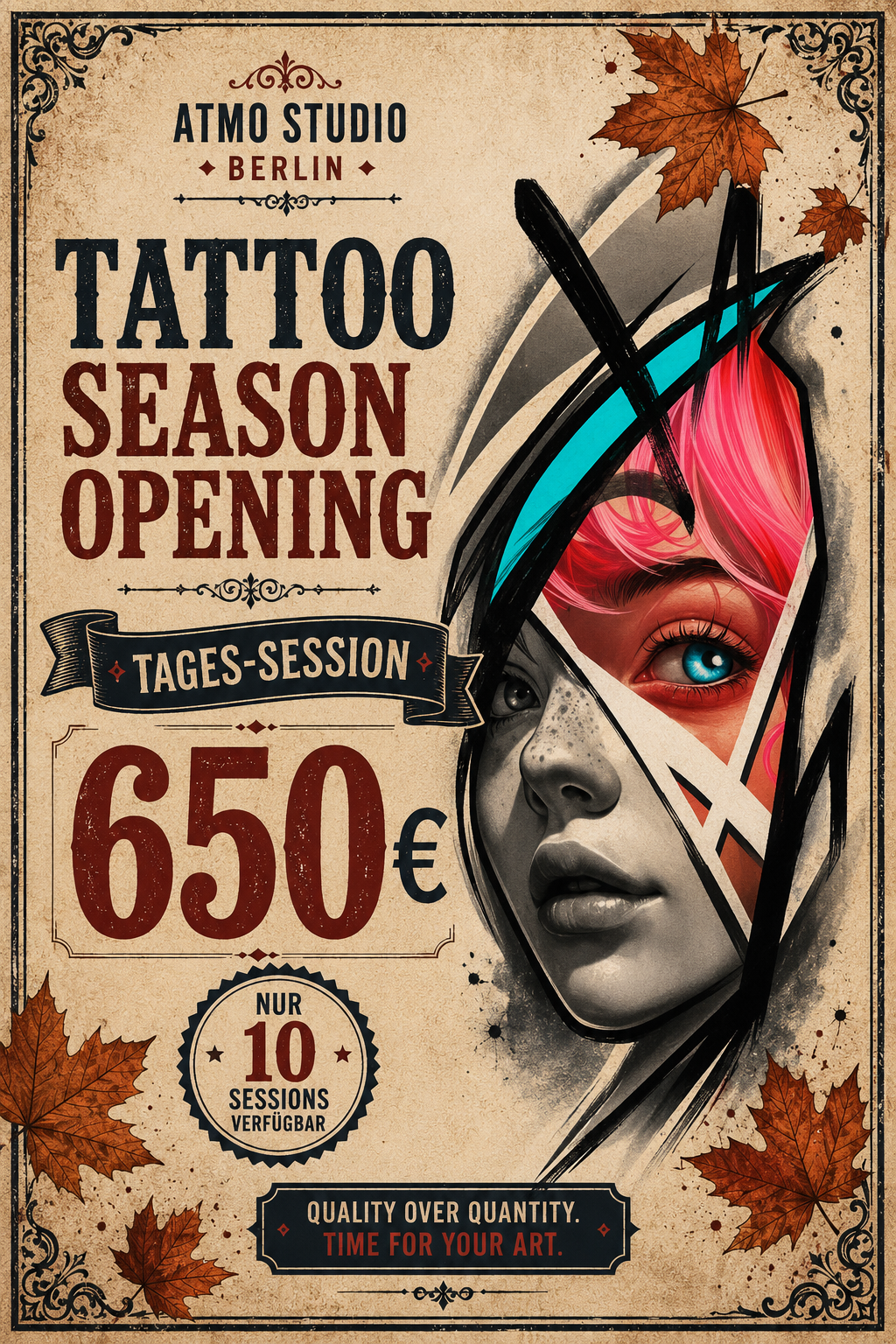 TATTOO SEASON OPENING – Tages-Session für 650 €