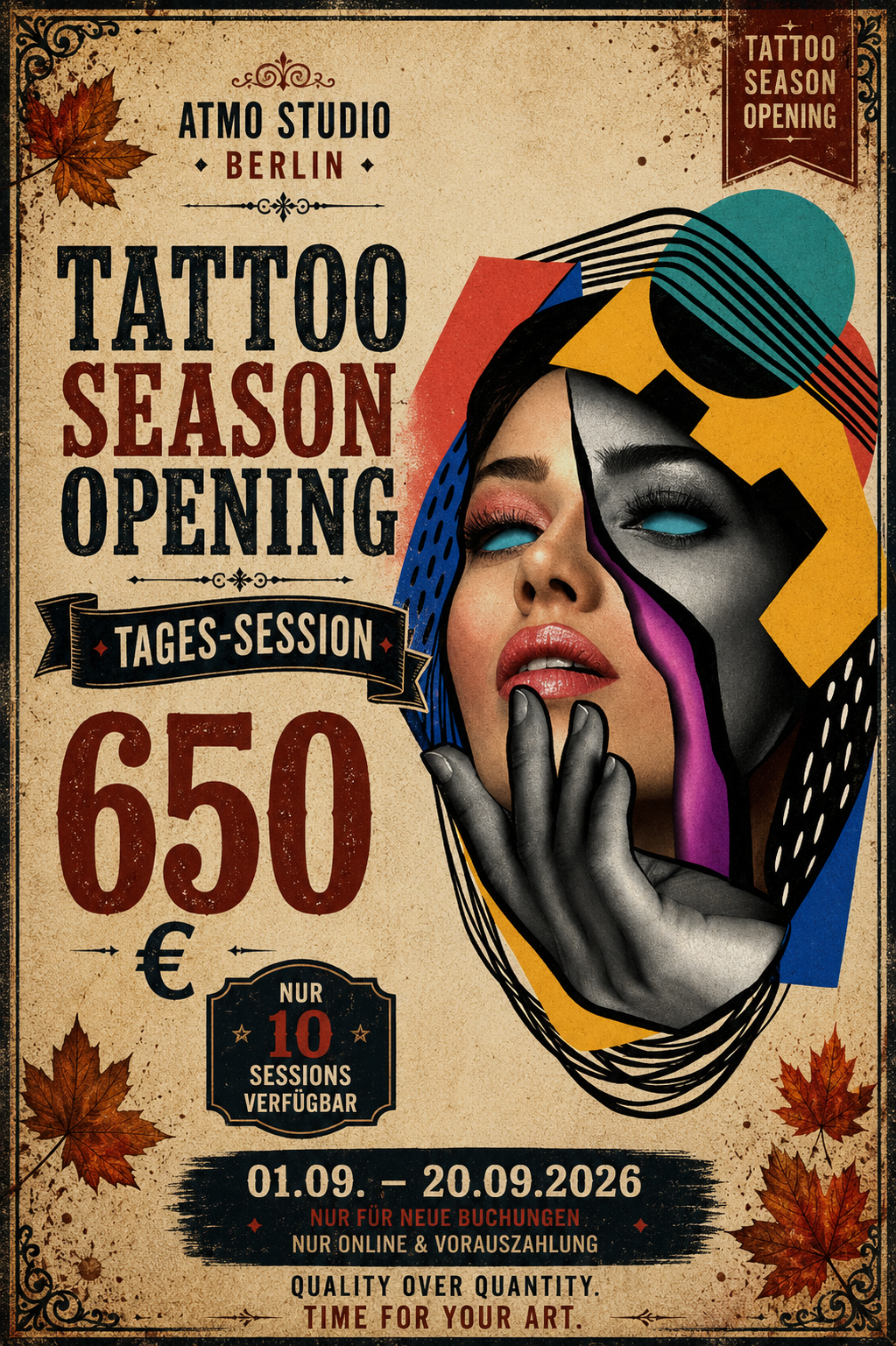 TATTOO SEASON OPENING – Tages-Session für 650 €